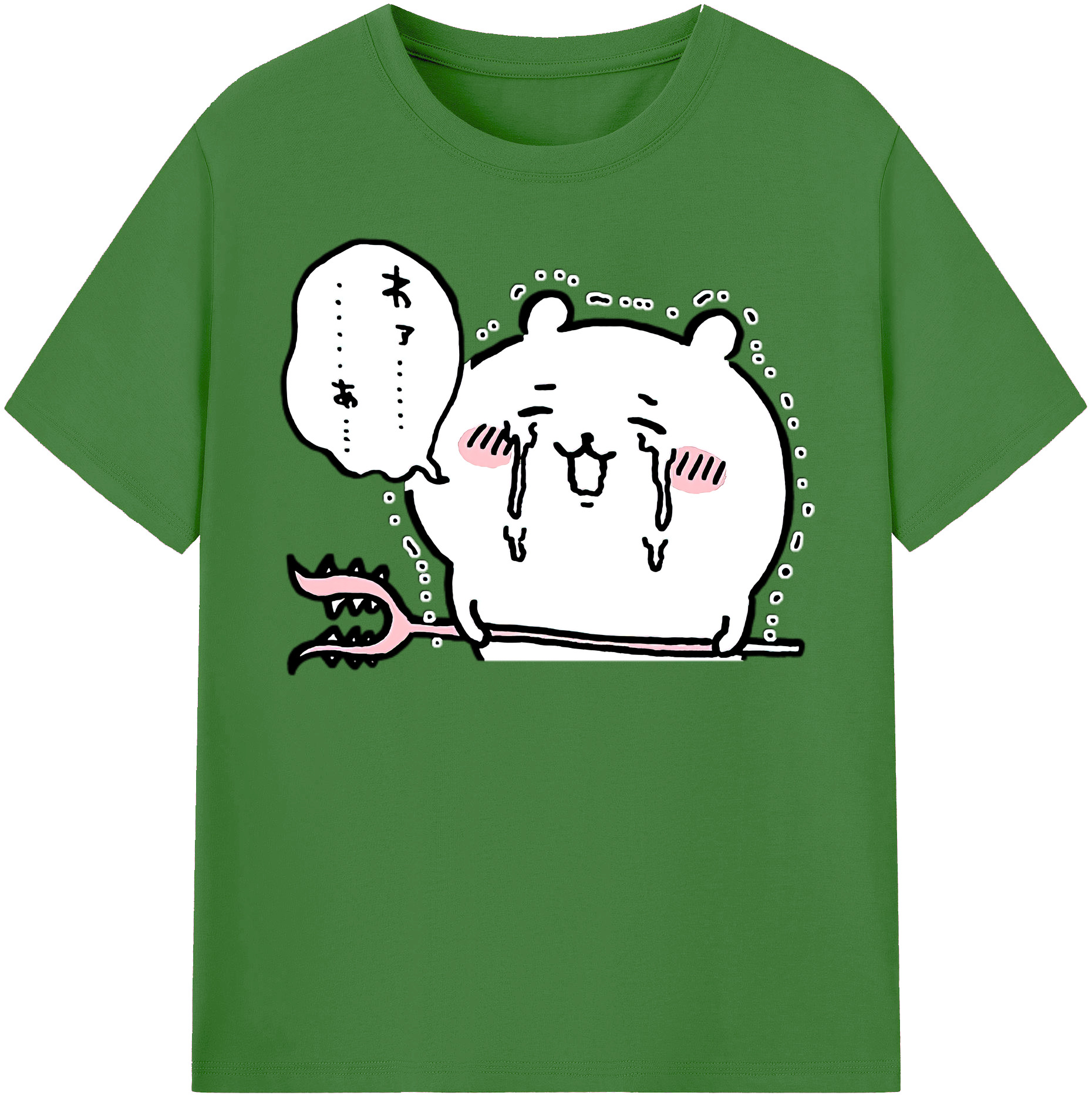 （画像用） ちいかわ ちいかわ Chii-kawa chiikawa レディースカジュアルプリントTシャツ（綿100％）